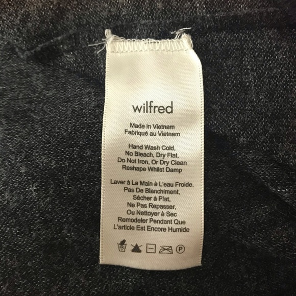 Wilfred Heather Gray Crewneck Pullover Comfort Athleisure Top Small - Picture 6 of 6